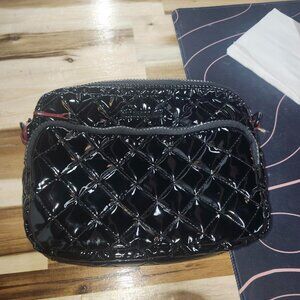 MZ WALLACE BLCK LACQUER SMALL METRO CAMERA BAG